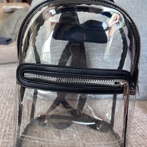 Wild Fable Transparent Backpack with Black Accents